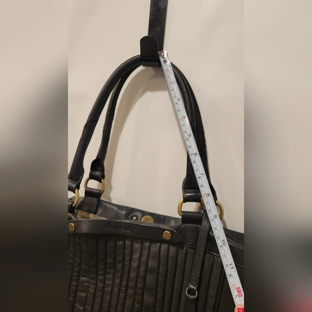 Ella Moss Black Leather Handbag/Shoulder bag